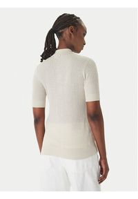 Liu Jo Polo WA6285 MS46J Beżowy Slim Fit. Typ kołnierza: polo. Kolor: beżowy. Materiał: wiskoza #4