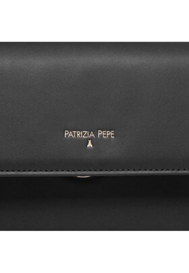 Patrizia Pepe Torebka 8B0065/L095-K103 Czarny. Kolor: czarny. Materiał: skórzane