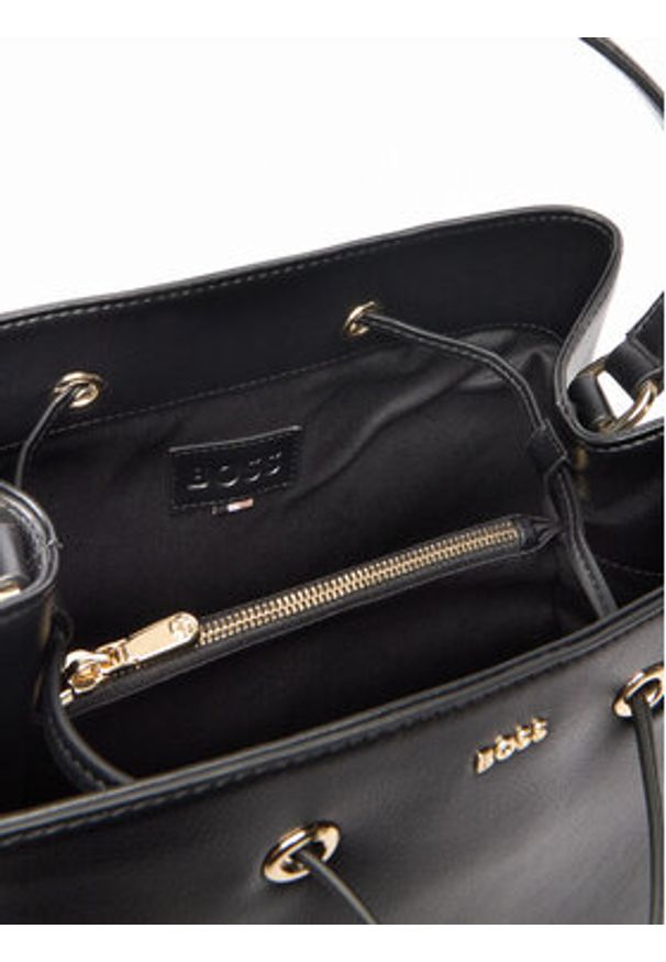 BOSS Torebka 50558134 Czarny. Kolor: czarny. Materiał: skórzane