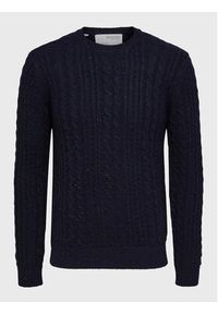 Selected Homme Sweter Henry 16086685 Granatowy Relaxed Fit. Kolor: niebieski. Materiał: syntetyk #6