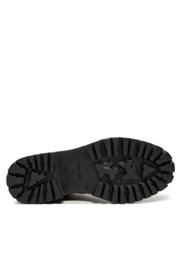 Pollini Trapery SA21104G1LTN0105 Zielony. Kolor: zielony. Materiał: zamsz, skóra