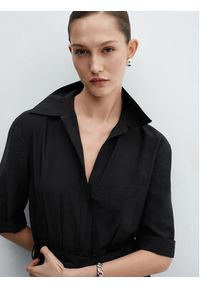 mango - Mango Kombinezon Truny 67055750 Czarny Regular Fit. Kolor: czarny. Materiał: wiskoza #4