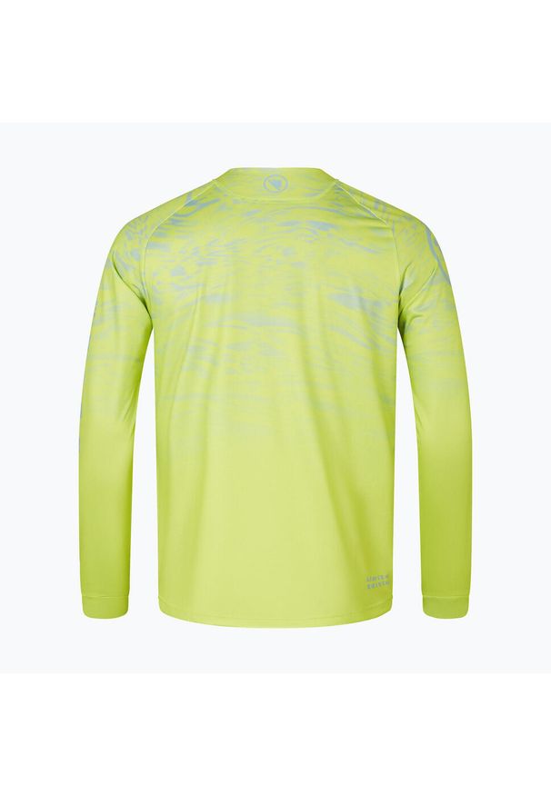 ENDURA - Longsleeve rowerowy męski Endura Marble Ltd Printed. Kolor: zielony. Długość rękawa: długi rękaw