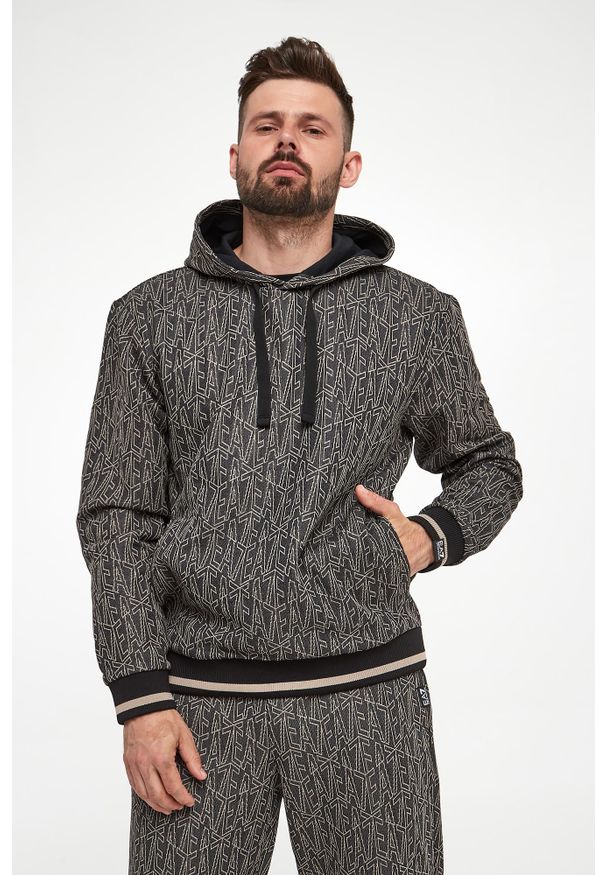 EA7 Emporio Armani - Bluza męska z kapturem EA7 EMPORIO ARMANI. Typ kołnierza: kaptur