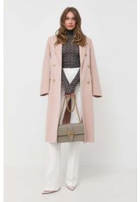 Pinko torebka skórzana kolor szary. Kolor: szary. Materiał: skórzane #6