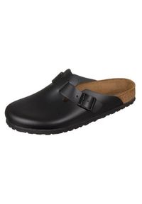 Buty do chodzenia męskie Birkenstock Boston Leder. Zapięcie: bez zapięcia. Kolor: czarny. Materiał: guma, materiał, skóra, syntetyk. Szerokość cholewki: normalna. Sport: turystyka piesza