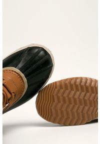 sorel - Sorel męskie kolor brązowy ocieplone. Nosek buta: okrągły. Zapięcie: sznurówki. Kolor: brązowy. Materiał: guma #2