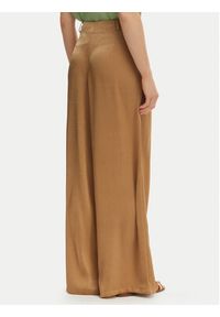 Iconique Spodnie palazzo Harper IC26-014 Brązowy jasny Wide Leg. Kolor: brązowy. Materiał: syntetyk #3