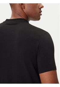 Karl Lagerfeld - KARL LAGERFELD T-Shirt 755051 554235 Czarny Regular Fit. Typ kołnierza: dekolt w karo. Kolor: czarny. Materiał: bawełna #4