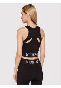 Iceberg Top 22EI2P0TA136303 Czarny Slim Fit. Kolor: czarny. Materiał: syntetyk #5