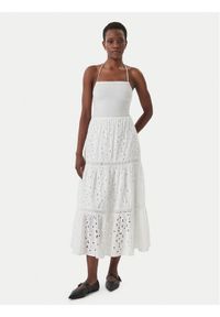 Iconique Sukienka letnia Sirya IC26-007 Biały Regular Fit. Kolor: biały. Materiał: bawełna. Sezon: lato #1