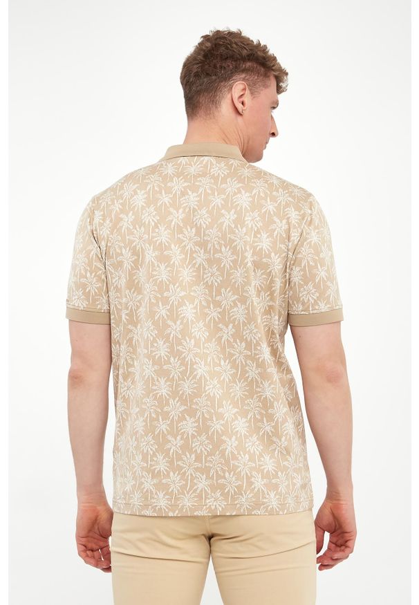 Karl Lagerfeld - Polo męskie z nadrukiem KARL LAGERFELD. Typ kołnierza: polo. Wzór: nadruk