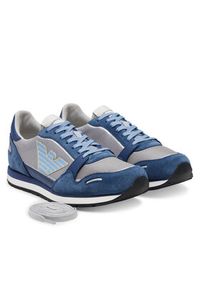 Emporio Armani Sneakersy X4X537 XN730 U551 Granatowy. Kolor: niebieski. Materiał: materiał #4