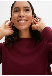 bonprix - Bluza dresowa. Kolor: czerwony. Materiał: poliester, dresówka #3