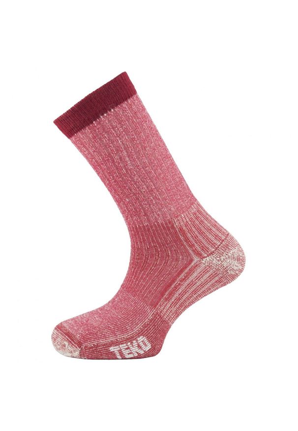 TEKO - Skarpety sportowe z wełny Merino Teko ecoHIKE Light Half Cushion 2.0. Kolor: różowy. Materiał: wełna