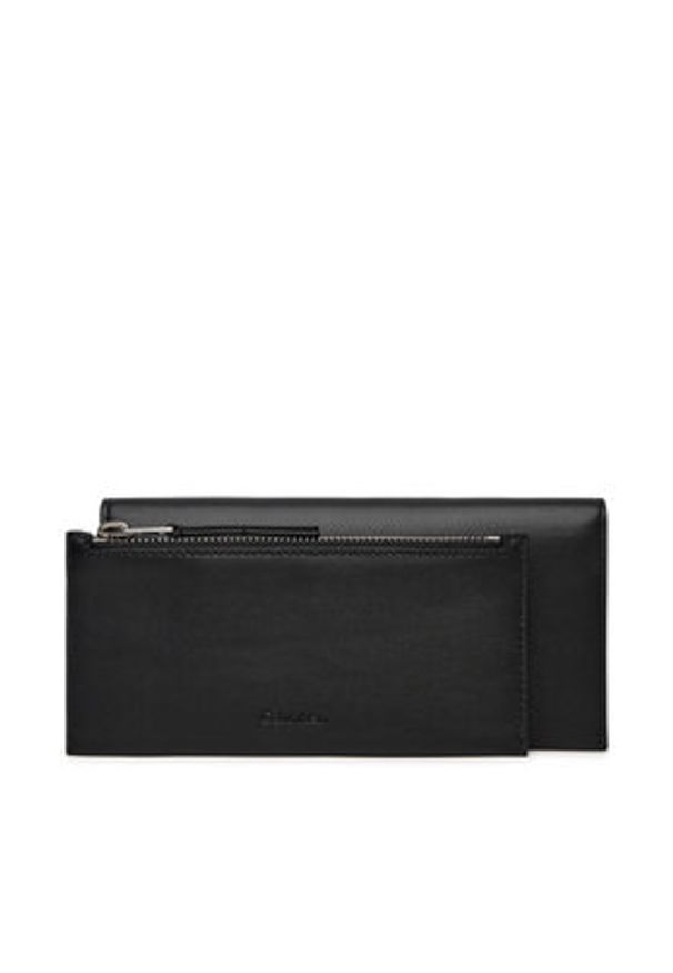 Calvin Klein Portfel damski Ck Narrate Large Origami Wallet K60K613004 Czarny. Kolor: czarny. Materiał: skóra
