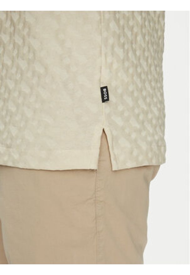 BOSS Polo H-Pack 80 50537132 Beżowy Regular Fit. Typ kołnierza: polo. Kolor: beżowy. Materiał: bawełna