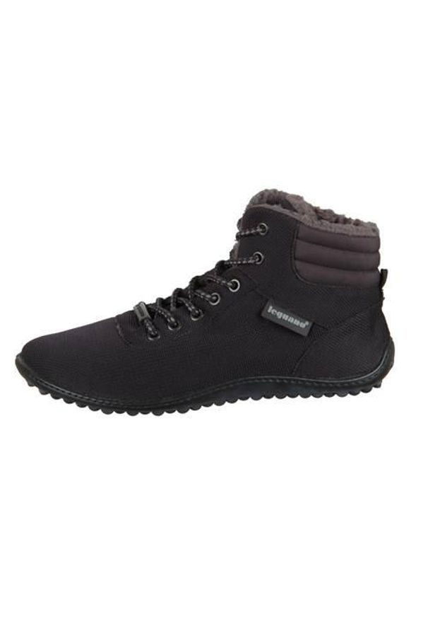 LEGUANO - Buty do chodzenia męskie Leguano Kosmo. Zapięcie: sznurówki. Kolor: czarny. Materiał: materiał, syntetyk. Szerokość cholewki: normalna. Sport: turystyka piesza