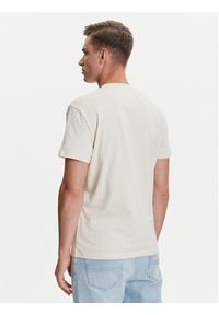 Tommy Jeans T-Shirt Linear Logo DM0DM20744 Beżowy Regular Fit. Kolor: beżowy. Materiał: bawełna #3