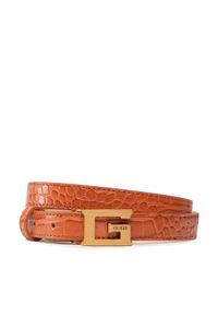 Guess Pasek Damski Retour Belts BW7722 VIN20 Pomarańczowy. Kolor: pomarańczowy. Materiał: skóra