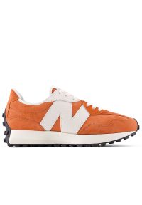 Buty unisex New Balance U3275IQ - pomarańczowe. Okazja: na co dzień. Zapięcie: sznurówki. Kolor: pomarańczowy. Materiał: materiał, zamsz, syntetyk, guma, skóra. Szerokość cholewki: normalna #1