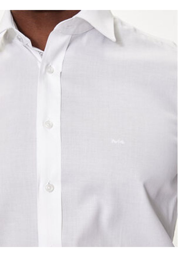 Michael Kors Koszula MK0DS01364 Biały Slim Fit. Kolor: biały. Materiał: bawełna