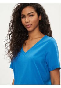 Pieces T-Shirt Ria 17120455 Niebieski Regular Fit. Kolor: niebieski. Materiał: bawełna #7