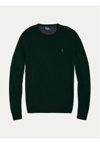 Polo Ralph Lauren Sweter 710876714002 Zielony Regular Fit. Typ kołnierza: polo. Kolor: zielony. Materiał: wełna #5