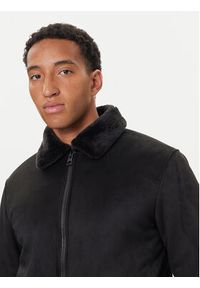 Guess Kurtka z imitacji skóry M5BL43 W2302 Czarny Regular Fit. Kolor: czarny. Materiał: syntetyk #2