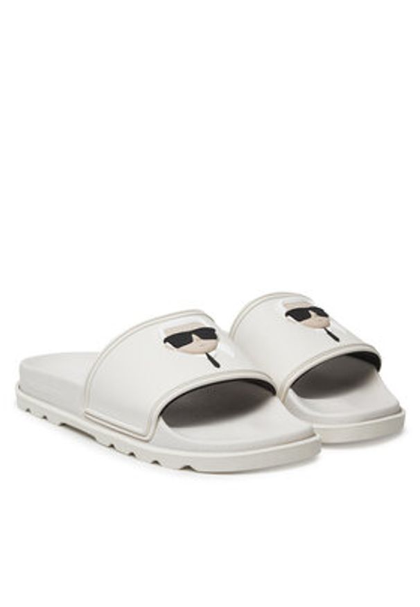 Karl Lagerfeld - KARL LAGERFELD Klapki KL80970N Biały. Kolor: biały