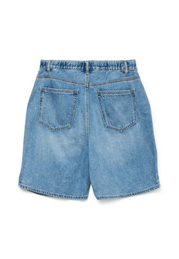 Vero Moda Szorty jeansowe Villa 10326196 Niebieski Loose Fit. Kolor: niebieski. Materiał: bawełna
