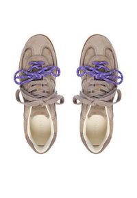 Nokwol Sneakersy August Beżowy. Kolor: beżowy. Materiał: skóra, zamsz #2