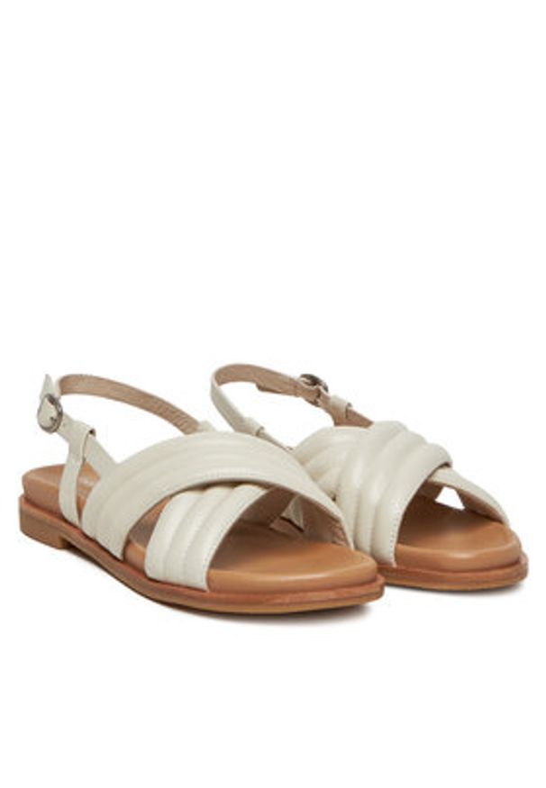 EMU Australia Sandały Borradaile W13017 Biały. Kolor: biały. Materiał: skóra