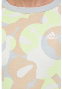 Adidas - adidas bluza damska wzorzysta. Materiał: poliester. Styl: klasyczny #3