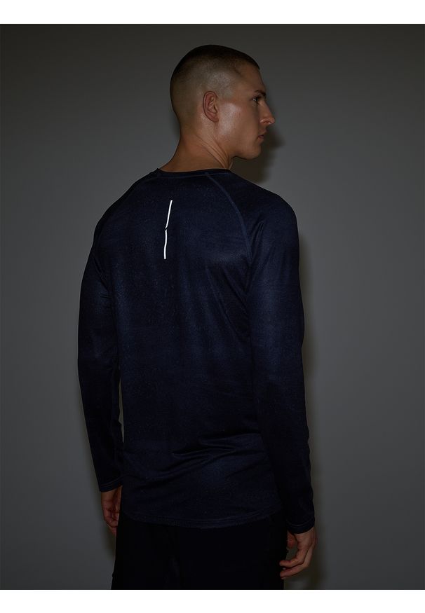 4f - 4F Longsleeve rowerowy szybkoschnący męski - czarny S. Kolor: czarny. Materiał: dzianina, włókno, syntetyk, materiał, elastan. Długość rękawa: długi rękaw. Długość: krótkie. Wzór: gładki, ze splotem. Sport: kolarstwo