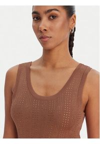 Fracomina Top FR26ST4005K524R9 Brązowy Slim Fit. Kolor: brązowy. Materiał: wiskoza #3