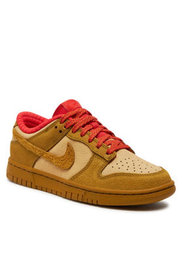 Nike Sneakersy Dunk Low FQ8897-252 Brązowy. Kolor: brązowy. Materiał: zamsz, skóra