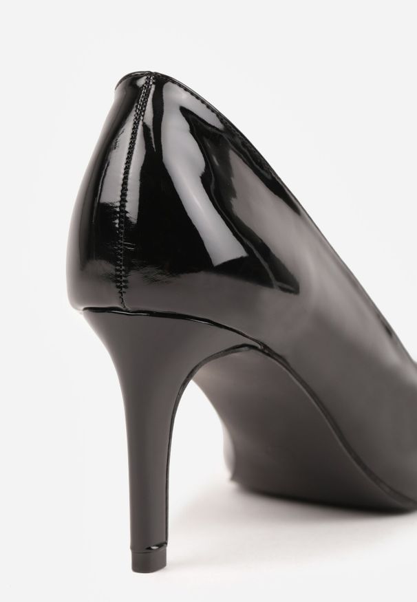 Born2be - Czarne Czółenka na Szpilce w Eleganckim Stylu ze Skórzaną Wkładką Lerichella. Okazja: do pracy. Kolor: czarny. Materiał: skóra. Obcas: na szpilce. Styl: elegancki