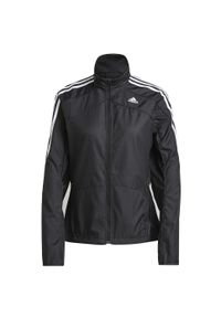 Adidas Marathon Jacket 3 Stripes Czarny XS. Kolor: czarny. Materiał: materiał