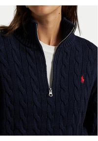 Polo Ralph Lauren Sweter 211963467002 Granatowy Relaxed Fit. Typ kołnierza: polo. Kolor: niebieski. Materiał: bawełna #5