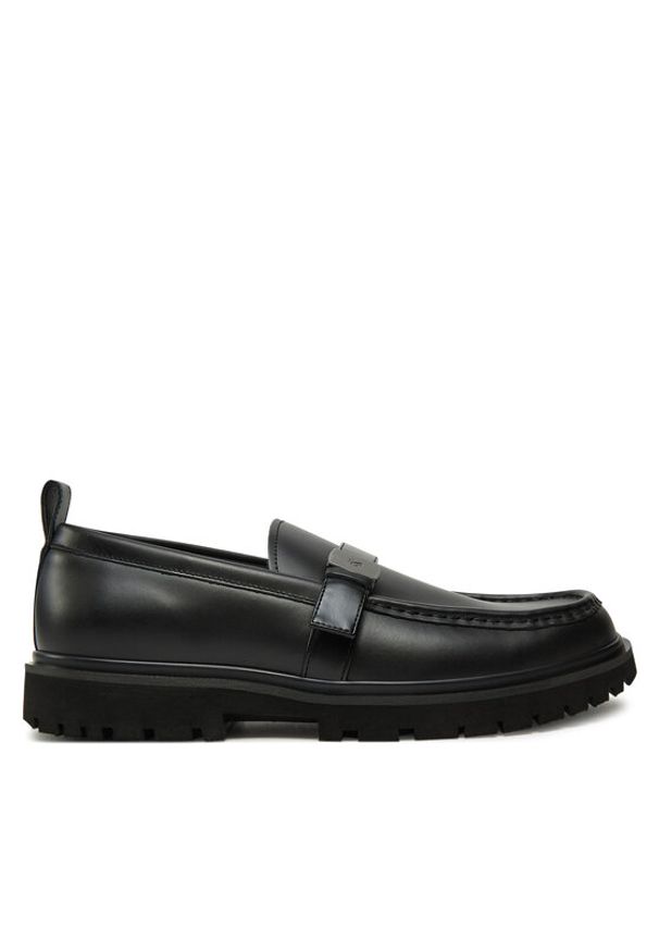 Calvin Klein Jeans Mokasyny Eva Apron Loafer Hdw YM0YM01252 Czarny. Kolor: czarny. Materiał: skóra