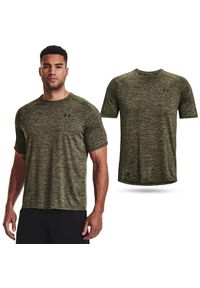Koszulka fitness męska Under Armour UA Tech. Kolor: zielony. Długość rękawa: krótki rękaw. Długość: krótkie. Sport: fitness #1
