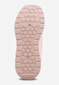 Born2be - Beżowe Sneakersy z Siateczką i Antypoślizgową Podeszwą Katala. Okazja: na spacer, na co dzień. Kolor: beżowy. Materiał: jeans. Sport: turystyka piesza #8