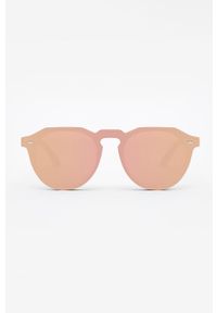 Hawkers Okulary damskie kolor różowy. Kształt: okrągłe. Kolor: pomarańczowy