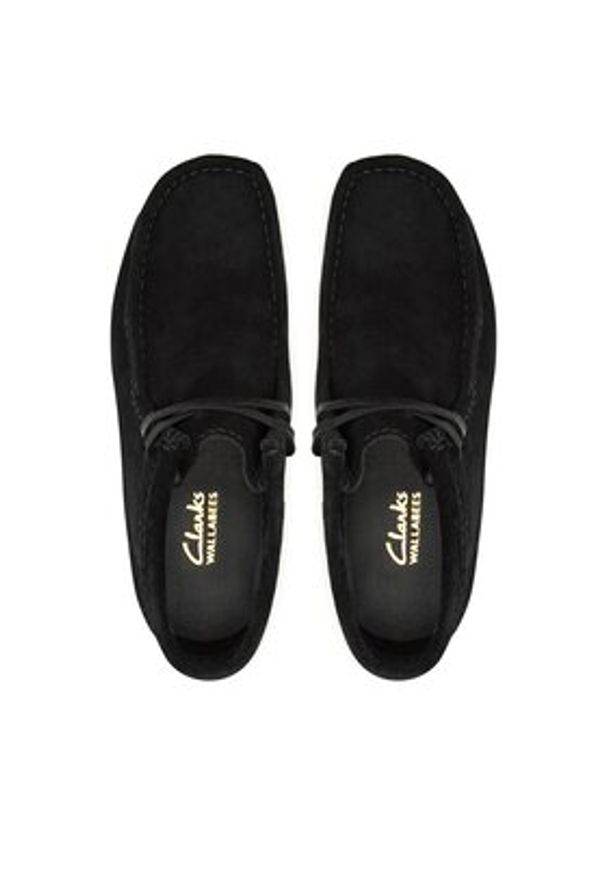 Clarks Trzewiki WallabeeEvoBt 261747434 Czarny. Kolor: czarny. Materiał: zamsz, skóra