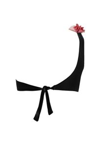 LA REVECHE - Czarny top od bikini Adele. Kolor: czarny. Wzór: aplikacja, kwiaty #2
