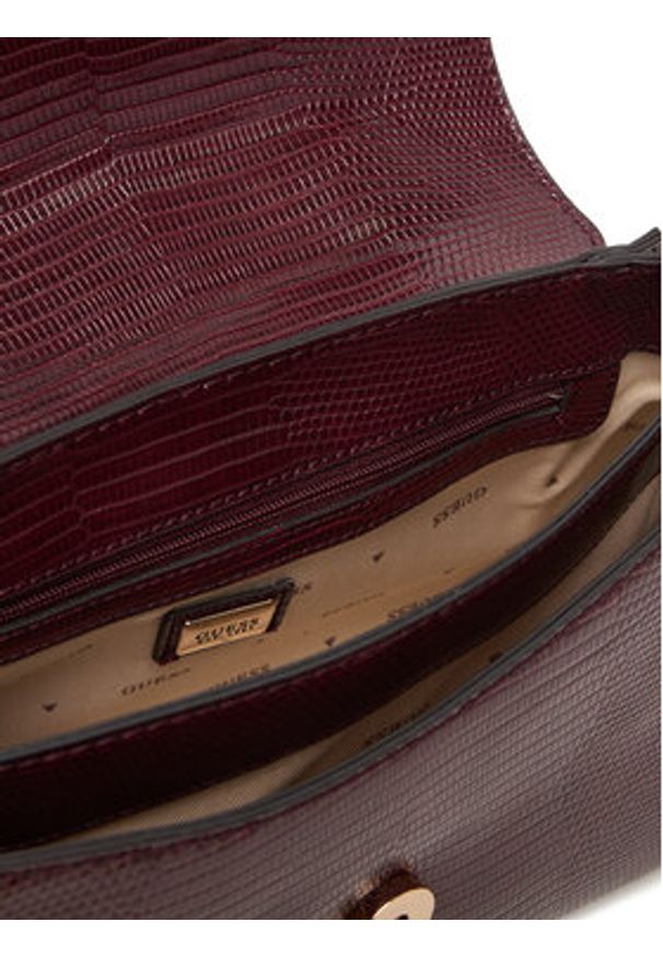 Guess Torebka Melinda HWKL99 33200 Bordowy. Kolor: czerwony. Materiał: skórzane