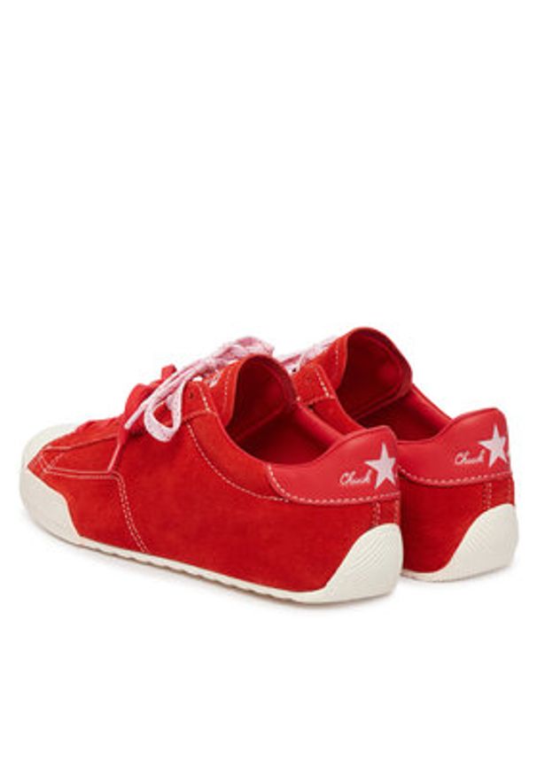 Converse Sneakersy Chuck Taylor Lo A17859C Czerwony. Kolor: czerwony. Materiał: zamsz, skóra
