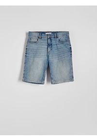 Reserved - Jeansowe szorty regular fit - niebieski. Kolor: niebieski. Materiał: jeans #1