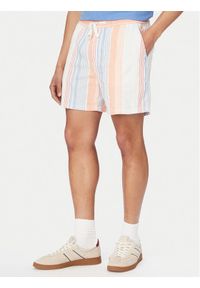 Tommy Jeans Szorty materiałowe DM0DM22830 Kolorowy Relaxed Fit. Materiał: bawełna. Wzór: kolorowy #1